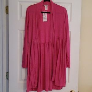 Pretty Young Thing Pink Ribbed XL Sweater